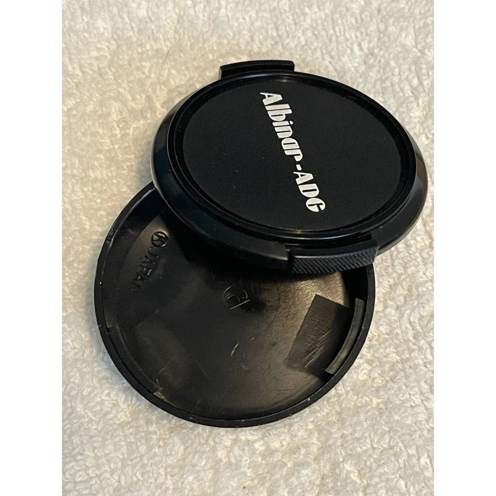 Albinar-ADG 49 mm Rigid Plastic Tab Lock Front Lens Cap Made in Japan.